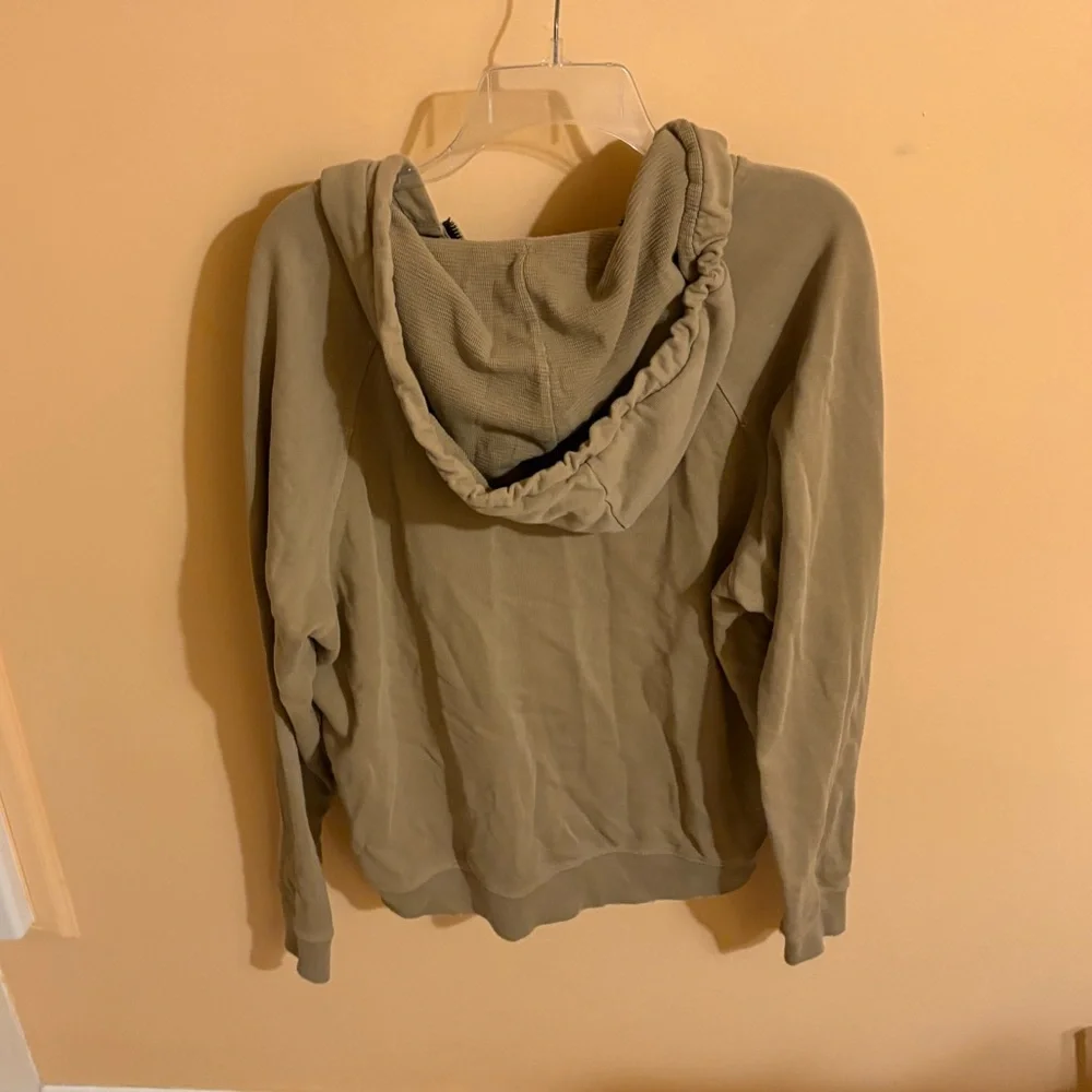 Allsaints dark tan/ brown distressed zip-up hoodie - Picture 7 of 7